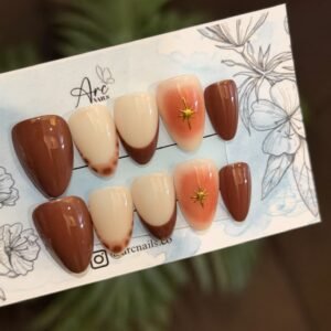 brown nails